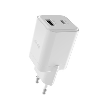 Allity GaN PD QC síťová nabíječka ATC-01-30WAC 1x USB-C 1x USB-A 30W bílá