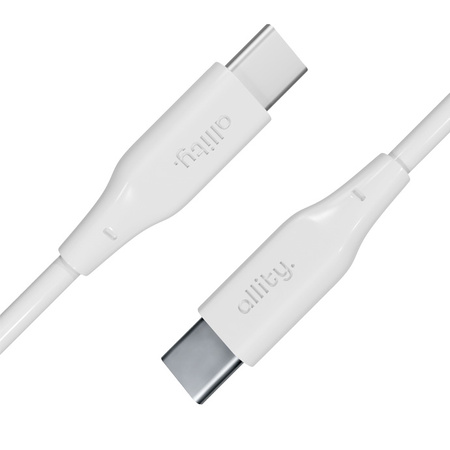 Кабель Allity AUC-02 USB-C - USB-C 2.0 м 100 Вт білий