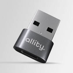 Allity adapter ABA-101 OTG USB-C do USB szary
