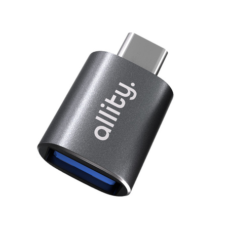 Allity adaptér ABA-102 OTG USB 3.0 na USB-C šedý