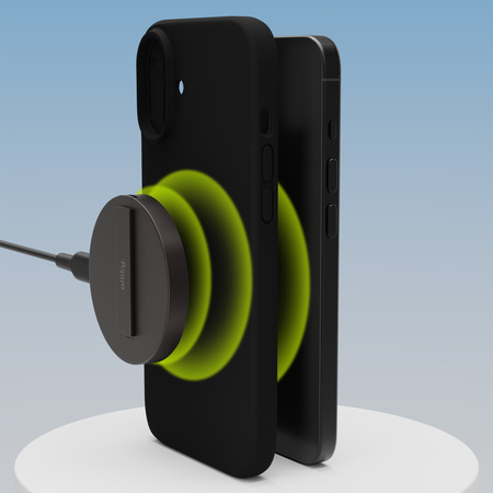 Allity Etui Silicone Mag do iPhone 16 Plus czarne