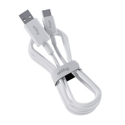 Allity AUC-03 USB-A-auf-USB-C-Kabel, 1 m, 3 A, Weiß