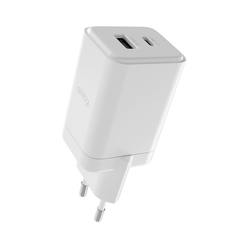 Мережевий зарядний пристрій Allity GaN PD QC ATC-01-45WAC 1x USB-C 1x USB-A 45W білий