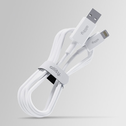 Кабель Allity AUC-03 USB-A на Lightning 1.0 м 2.4A білий