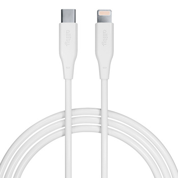 Кабель Allity AUC-02 USB-C - Lightning 2.0 м 27 Вт білий
